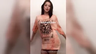 Karli Mergenthaler, karlimergenthaler Busty wench masturbates pussy