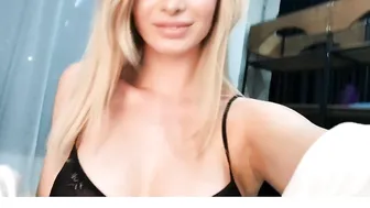 Ekaterina Enokaeva,  Amazing chick masturbates shaved pussy