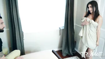 Tru Kait, trukait onlyfans masturbating pussy through panties