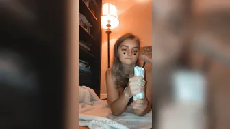 trippie bri, trippie Busty young lady caresses shaved cunt