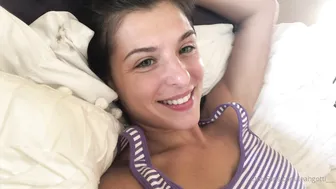 Leah Gotti onlyfans Attractive cockroach shows tanned body