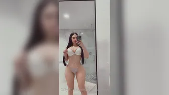 ChristineBabyyy onlyfans caresses pussy through panties