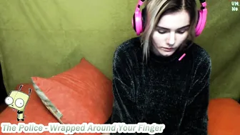 melanie_miracle caresses his fur coat