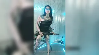 sexychloe56 onlyfans shaved wet pink hole close-up