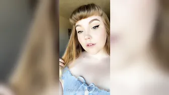 peachylilslut onlyfans Redhead female caresses big tits