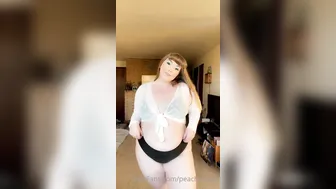 peachylilslut onlyfans Shy woman swallows rubber penis