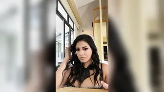 Serena Santos aka msserenasantos onlyfans moaning and biting his lip, fucking himself with his fingers