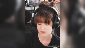 Amanda Cerny aka amandacerny onlyfans Plump brunette masturbating wet pink hole with her hand