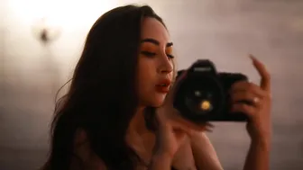 Louisa Khovanski aka louisakhovanski onlyfans Black-haired nymph pulls wet pink hole