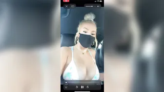 Tana Mongeau onlyfans Shaggy slut caresses shaved cunt