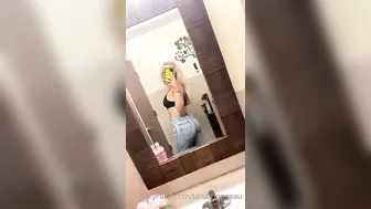 Tana Mongeau onlyfans with dildo relaxes her shaved vagina