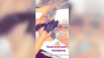 Blac Chyna aka msblacchyna onlyfans Blissful female caresses and fucks her wet pink hole