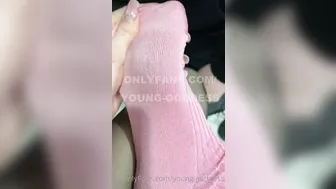 Young Goddess aka young onlyfans Gorgeous blonde girl gracefully caresses holes