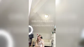 Young Goddess aka young onlyfans Gorgeous blonde with a beautiful figure erotically dancing naked