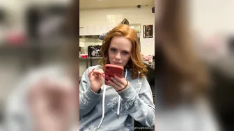 Ella Hughes aka ellahughesxxx onlyfans Charming slut pulls wet pink hole at work