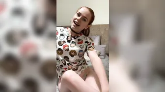 Ella Hughes aka ellahughesxxx onlyfans American whore fucking with a toy