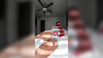 mayberrychynna1 Tattooed bitch undresses erotically
