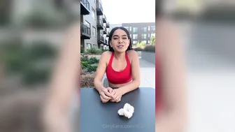 VaCamila Bernal aka camilabernal onlyfansv Petite brunette babe sucking dildo