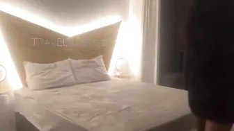 TravelVids Lustful bitch gently masturbates cunt