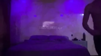 TravelVids Bitch drummed with glass dick