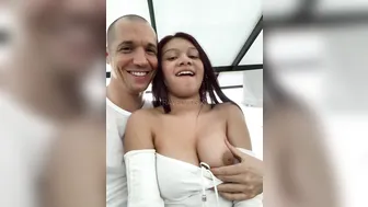 TravelVids Cute brunette sucking dick