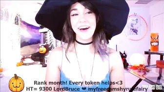 hyrulefairy Busty young lady caresses shaved pussy