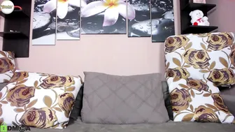 sweetlolabunny Awesome brown girl in white stockings tickles her cap delicately