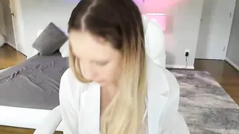 leightonbrook Slut in stockings erotically takes off her panties