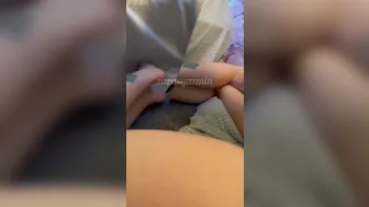 Zarax onlyfans Openwork wench in stockings coyly changes poses and strokes shaved pussy