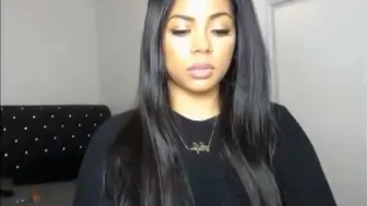 Strella Kat aka strellakat onlyfans Dark haired passion poses in lingerie