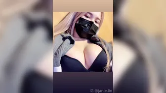 janielin onlyfans Beauty in stockings fucks with phallus