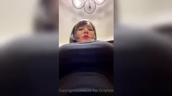 janielin onlyfans Slender chick caresses shaved cunt