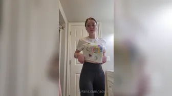 Jade Love aka jade.love onlyfans Naughty bitch caresses big tits