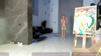 awejolie chaturbate Busty girl pulls shaved pussy