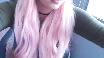 tattoo_ninja_kitty flies away from the buzz of orgasm