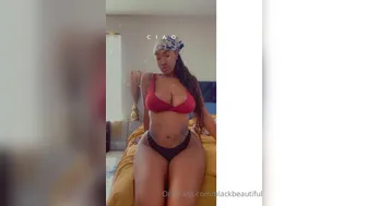 Blackbeauty aka blackbeautiful onlyfans   played with tits