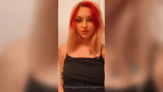 violetjanexxx onlyfans  gently pushes the toy in her pussy