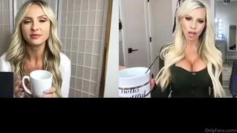 Coffee and Cleavage aka coffeeandcleavage onlyfans Sultry woman fiercely jerks her pussy