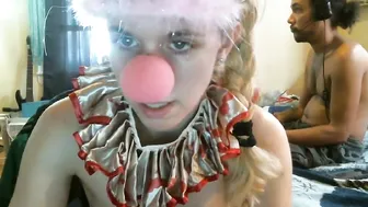 slutstud Naughty blonde engaged caresses with a fancy man