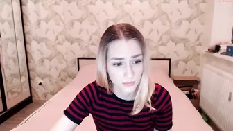 petiteheather Cute blonde erotically posing in stockings