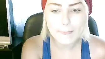 lovecumshot1000 Busty babe gently caresses her pussy