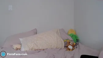 florarodgers Sweet beauty in white lingerie dances before webcam