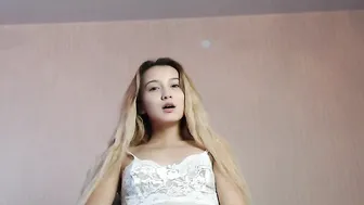littlewetgf cool slut on the chair