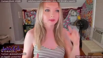 jennakate Natural tits bitch jerks off