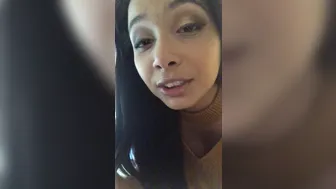 Aaliyah Hadid aka aaliyahhadid onlyfans attractive chick diligently licks dildo