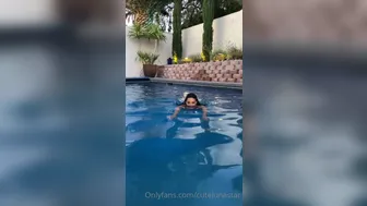 Luna Star aka cutelunastar onlyfans hot lady squeezes tits in the kitchen