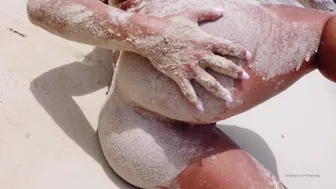 Francia James aka francety onlyfans black-haired lady caresses boobs