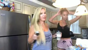 Karley and Mom aka momandme onlyfans busty milf - deliciously jerking her pussy