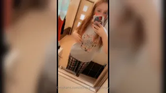 Angelina BabyGirl aka innocentangelinavip onlyfans hot brunette girl gently masturbates cunt