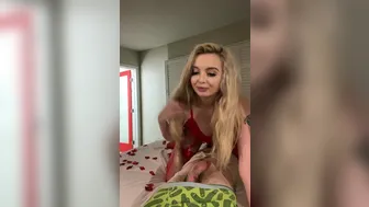 Lexi Lore aka lexilore onlyfans lustful bitch jumps on a dildo